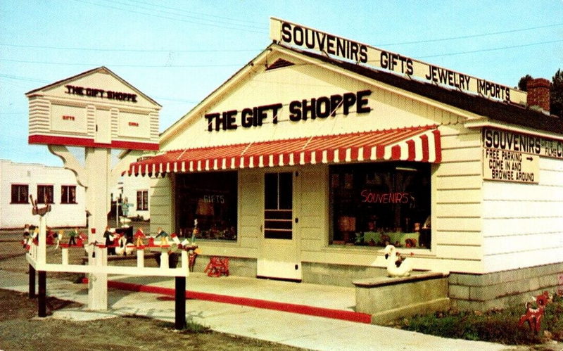 The Gift Shop (Gift Shoppe) - 1953 Postcard (newer photo)